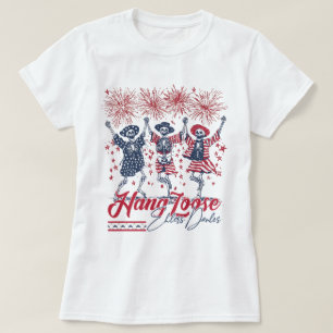 Skeleton EDS Hang Lose Awareness 4. Juli T-Shirt