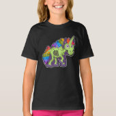 Skeleton Einhorn Halloween T-Shirt (Vorderseite)