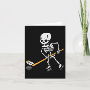 Skeleton Eishockey Halloween Kostüm Spor Men Boy Karte