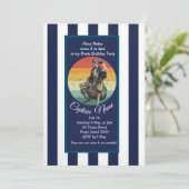 Skeleton Epic Pirate Party Einladung (Stehend Vorderseite)