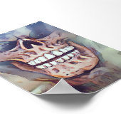 Skeleton Face 20" x 24" Poster (Ecke)
