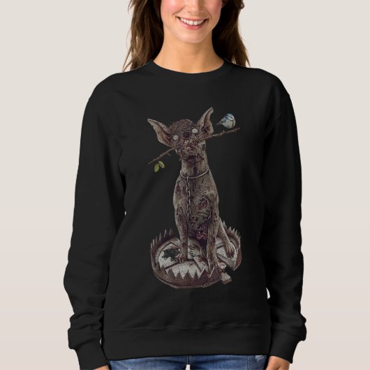 Skeleton Fairy Grunge Fairycore Ästhetik Hellhoun Sweatshirt (Vorderseite)