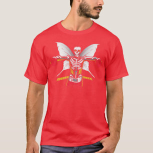 Skeleton Fairy Grunge Fairycore Ästhetische Gotik  T-Shirt