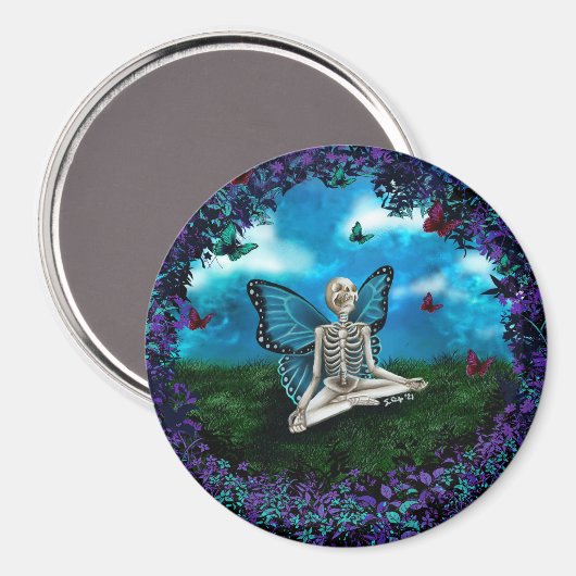 Skeleton Fairy Magnet (Vorderseite/Rückseite)