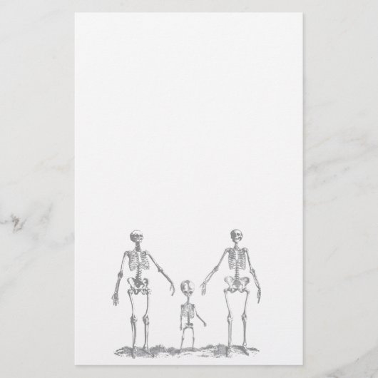 Skeleton Familien-Briefpapier Briefpapier (Vorderseite)