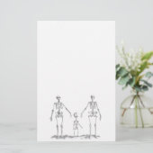 Skeleton Familien-Briefpapier Briefpapier (Stehend Vorderseite)