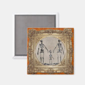 Skeleton Family Magnet (Vorderseite/Rückseite)