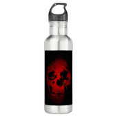 Skeleton Fantasy Art Heavy Metal Edelstahlflasche (Vorderseite)