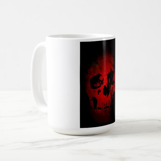 Skeleton Fantasy Art Heavy Metal Kaffeetasse (Vorderseite Links)