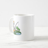 Skeleton Fischen Halloween Soky Fisherman Fish Men Kaffeetasse (Vorderseite Links)
