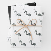 Skeleton Flamingo Brautparty Halloween Geschenkpapier Set (Beispiel)