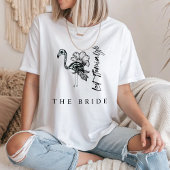 Skeleton Flamingo Die flockende Brücke Bachelorett Tri-Blend Shirt