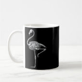 Skeleton Flamingo Halloween Kaffeetasse (Links)