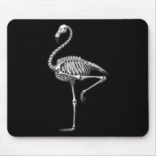 Skeleton Flamingo Halloween Mousepad