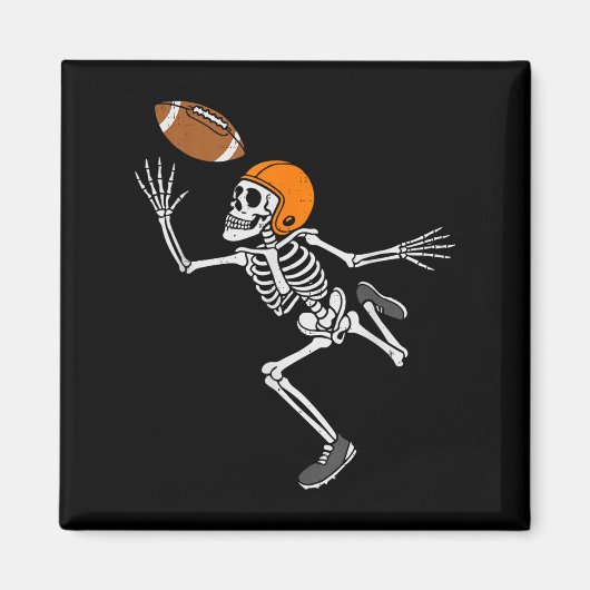 Skeleton Football Halloween Costume Mens Boys Teen Magnet (Vorne)