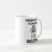 Skeleton Freundschaft Forever Funny Skelett Kaffeetasse (VorderseiteRechts)