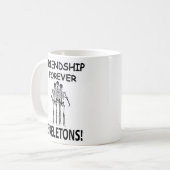 Skeleton Freundschaft Forever Funny Skelett Kaffeetasse (Vorderseite Links)