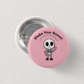 Skeleton Fun | Halloween-Party Button (Vorne & Hinten)