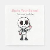 Skeleton Fun | Halloween-Party Serviette (Vorderseite)