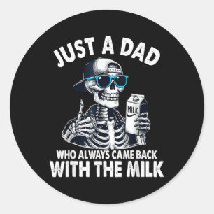 Skeleton Funny nur ein Vater, der immer wieder mit Runder Aufkleber