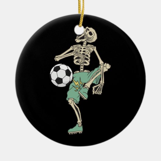 Skeleton Fußball Halloween Kostüme Männer Frauen Keramik Ornament (Vorne)