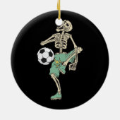 Skeleton Fußball Halloween Kostüme Männer Frauen Keramik Ornament (Hinten)