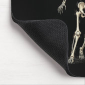 Skeleton-Fußball-Halloween-Lustig-Gräulich-Spielen Mousepad (Ecke)