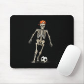 Skeleton-Fußball-Halloween-Lustig-Gräulich-Spielen Mousepad (Mit Mouse)