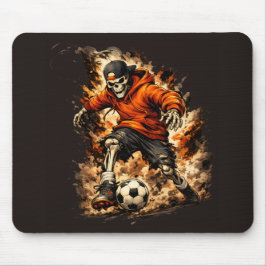 Skeleton-Fußballspieler Streetwear Cartoon – Dyna Mousepad
