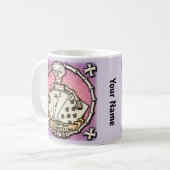 Skeleton Gambler poker mug Kaffeetasse (Vorderseite Links)