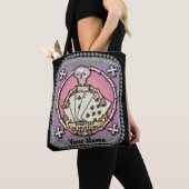 Skeleton Gambler Poker Tasche (Von Nahem)
