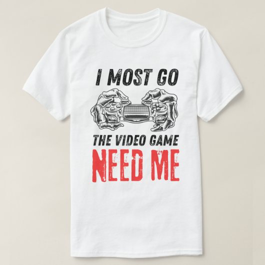 Skeleton-Gamer-Controller-Need-Me-Design T-Shirt (Design vorne)