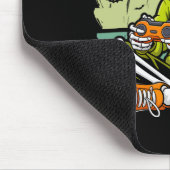 Skeleton-Gamer Faules Halloween-Kostüm Cool Video- Mousepad (Ecke)