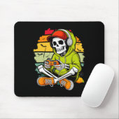 Skeleton-Gamer Faules Halloween-Kostüm Cool Video- Mousepad (Mit Mouse)