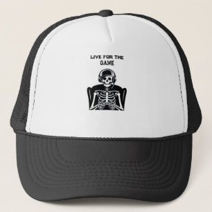 Skeleton Gamer mit Headset - Cooles Gaming Truckerkappe