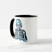 Skeleton Gamer Skull - Gaming Headset Controller D Tasse (Vorderseite Links)