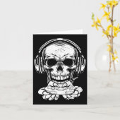Skeleton Gaming Spooky Cloud Video Game Fan Karte (Gelbe Blume)