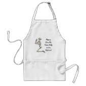 Skeleton Gebet Halloween-Schürze Schürze (Vorne)