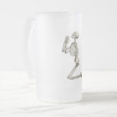 Skeleton Gebet Halloween-Tasse Mattglas Bierglas (Vorderseite Links)