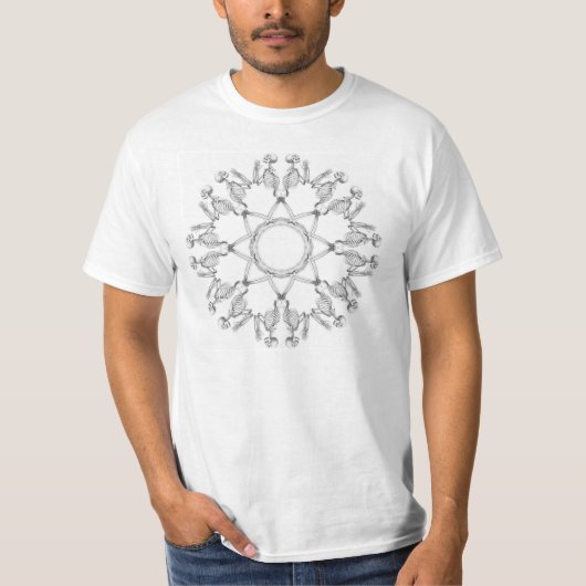 Skeleton Gebets-Rad-T - Shirt (Vorderseite)