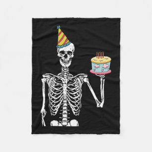 Skeleton Geburtstagsparty Lazy Halloween Kostümspa Fleecedecke