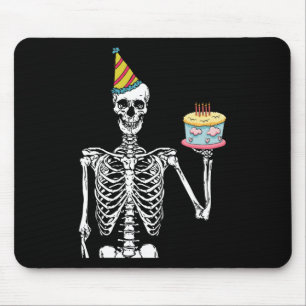 Skeleton Geburtstagsparty Lazy Halloween Kostümspa Mousepad