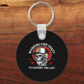 Skeleton Gen X Working Like Crazy To Support The L Schlüsselanhänger (Vorderseite)