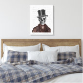 Skeleton Gentleman and Top Hat Leinwanddruck (Insitu (Schlafzimmer))