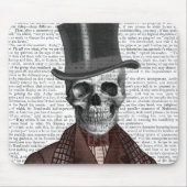 Skeleton Gentleman and Top Hat Mousepad (Vorne)