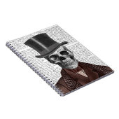 Skeleton Gentleman and Top Hat Notizblock (Rechte Seite)