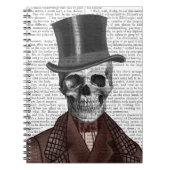 Skeleton Gentleman and Top Hat Notizblock (Vorderseite)