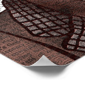 Skeleton Gentleman and Top Hat Poster (Ecke)