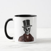 Skeleton Gentleman and Top Hat Tasse (Links)