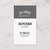 Skeleton Gentleman Barber Business Card Visitenkarte (Rückseite)